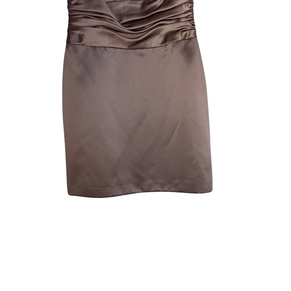 David's Bridal Women's Mini Cocktail/Semi-Formal Latte  Gown Sz 12 NWT - Picture 4 of 9